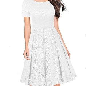 Vintage tea lace dress